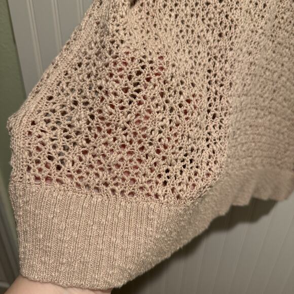 Torrid Beige Open Knit Sweater NEW Plus Size 3X - Picture 3 of 7